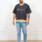 LOVE LGBTQ Black Baseball Jersey – Embroidered "Love"