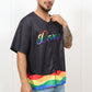 LOVE LGBTQ Black Baseball Jersey – Embroidered "Love"