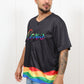 LOVE LGBTQ Black Baseball Jersey – Embroidered "Love"