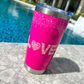 Pink Glitter Love 20oz Tumbler – Insulated Stainless Steel Travel Cup