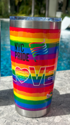 Tumbler Love rainbow 20 oz