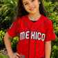 Mexico Kids Baseball Jersey – Red Youth Button-Up Jersey