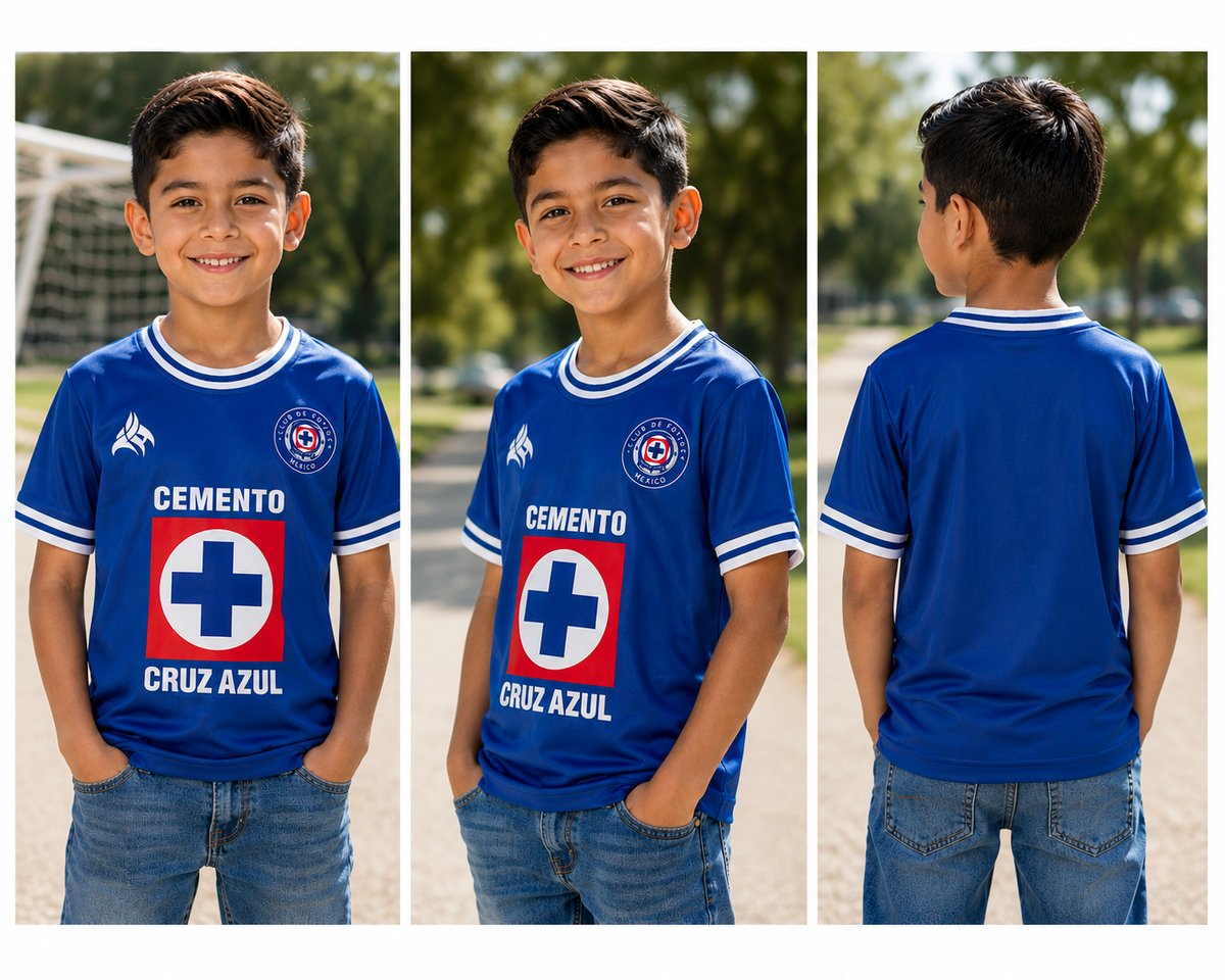Mexico Blue Kids Soccer Jersey – Lightweight Youth Fan Shirt