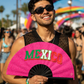 Mexico Pink Glitter Folding Fan – Bamboo Clack Hand Fan