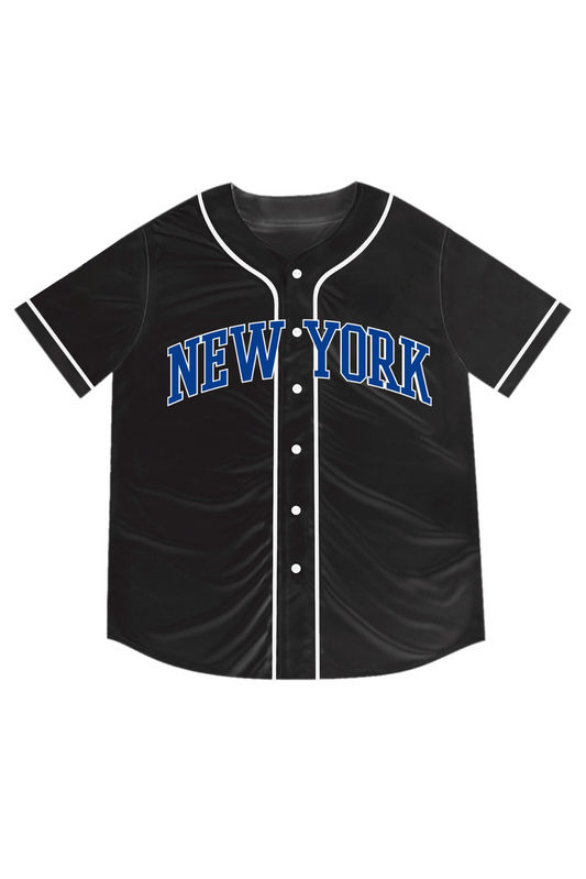 HEADZFLEX New York Baseball Jersey – 212 Fan Edition with NYC Landmarks and Embroidered Front Design