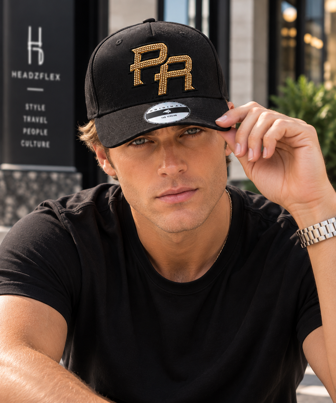Boricua Noir Velvet Snapback – Rhinestone PR Black Black Embroidered Curved Brim Cap