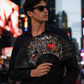 Broadway NYC Folding Fan – Black Bamboo Clack Fan