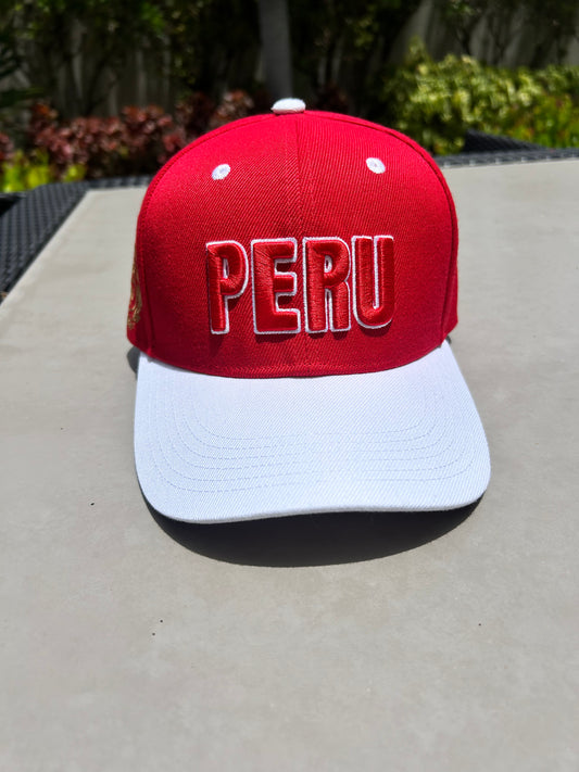 HEADZ FLEX Peru Cap Embroidered Flatbill Snapback Baseball Cap Embroidery Word Peru, N