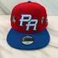 Puerto Rico Flag Pinned Limited Edition 5D High Relief Embroidery Blue/Red Flat Brim Hat - Luxury Boricua Gift for Him