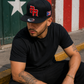 Puerto Rico PR Black Red Flat Brim Snapback Hat – 5D Embroidered Cap