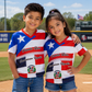 Kids Puerto Rico Dominican Republic V-Neck T-Shirt – Lightweight Cultural Shirt