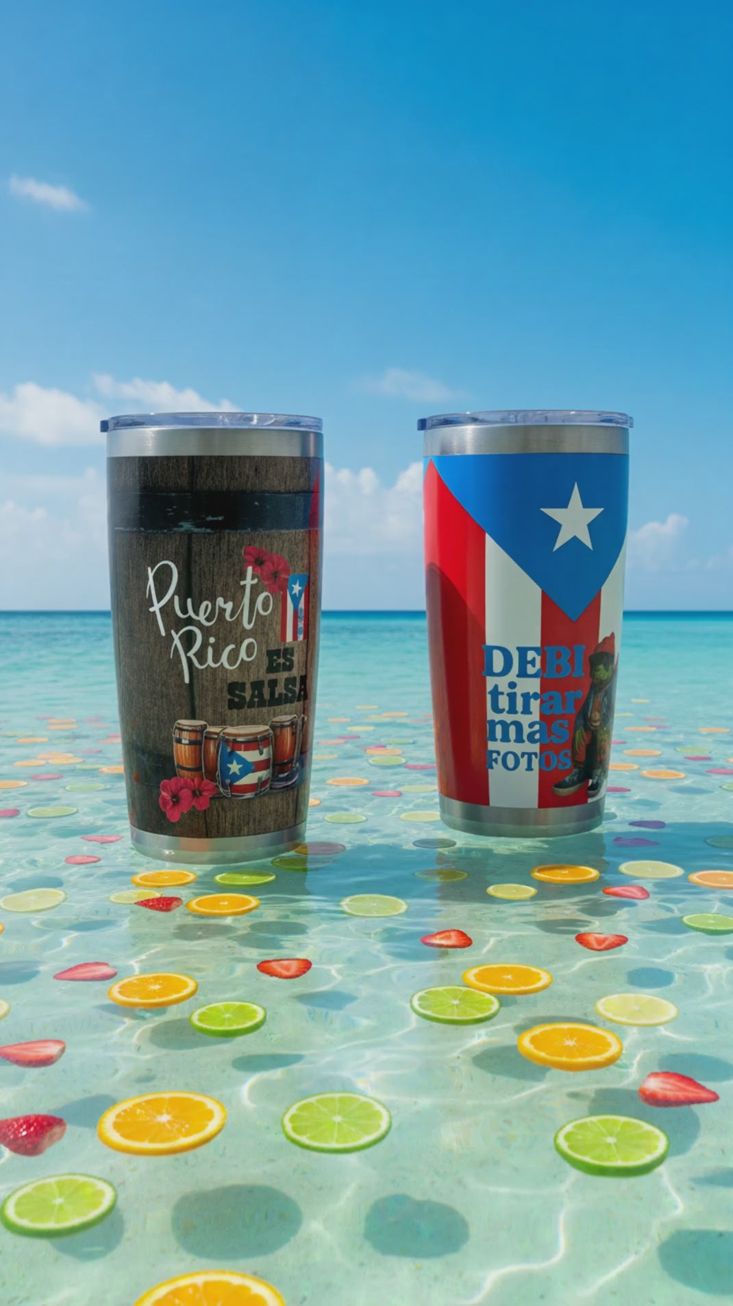 Puerto Rico No Me Quiero Ir 20oz Tumbler – Insulated Stainless Steel Travel Cup