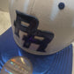 Puerto Rico Blue Metallic Hat - 5D Embroidered Flat Brim Snapback Cap