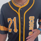 Clemente 21 Puerto Rico Baseball Jersey – 3000 Hits Tribute Button Jersey