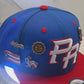 Puerto Rico Flag Pinned Limited Edition 5D High Relief Embroidery Blue/Red Flat Brim Hat - Luxury Boricua Gift for Him