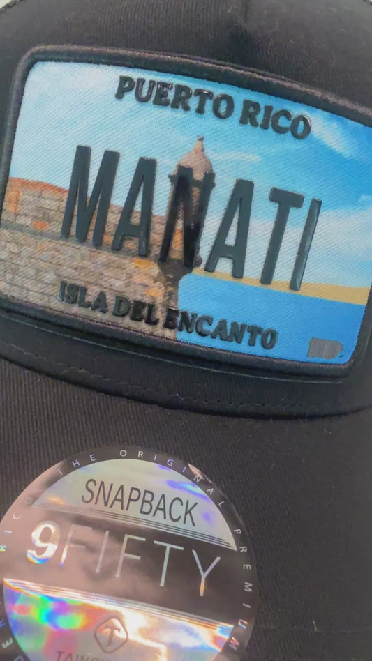Puerto Rico Town Trucker Hat – TPU License Plate Patch Mesh Cap