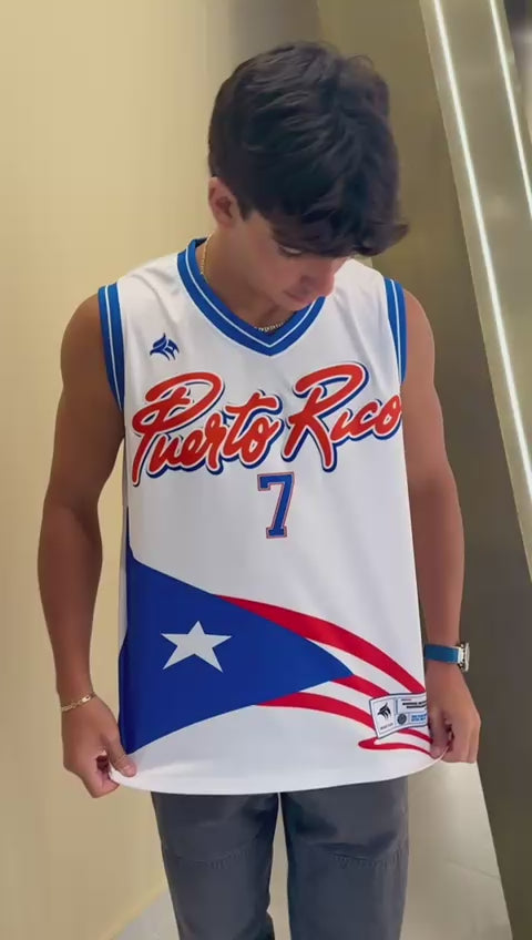 Puerto Rico Basketball Jersey | Arroyo 7 Sleeveless Mesh Jersey