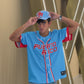 Puerto Rico Bandera Boricua Baseball Jersey – Light Blue PR Flag Embroidered Edition
