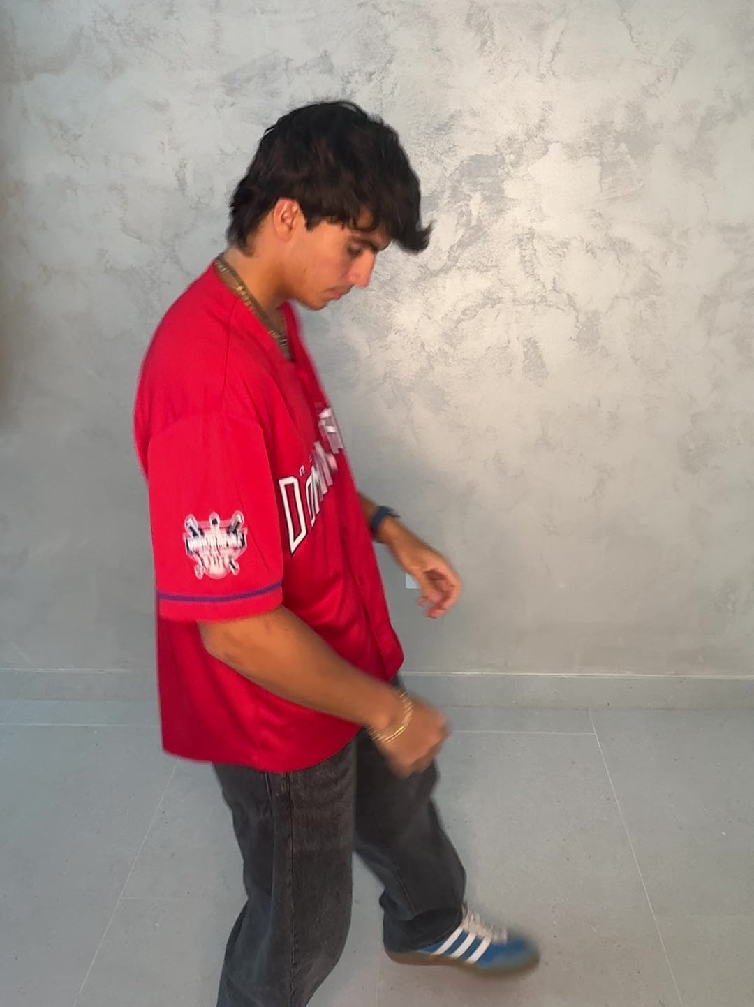 Quisqueya Heritage Dominican Red Embroidered Baseball Jersey