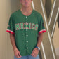 Mexico Baseball Jersey – Green Embroidered Button-Up Shirt | Tainowears®