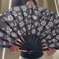 Rave Hand Fans – Large Bamboo Folding Fan with Loud Clack for Festivals, Pride, Summer & Drag Shows | Solid, Glitter, and Statement Designs TAINO SYMBOLS