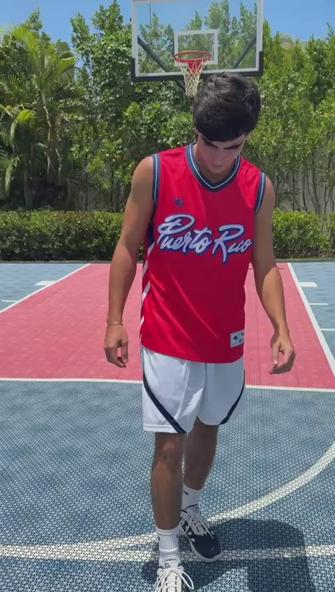 Puerto Rico Basketball Jersey Red Flag Edition | Sleeveless Mesh Jersey
