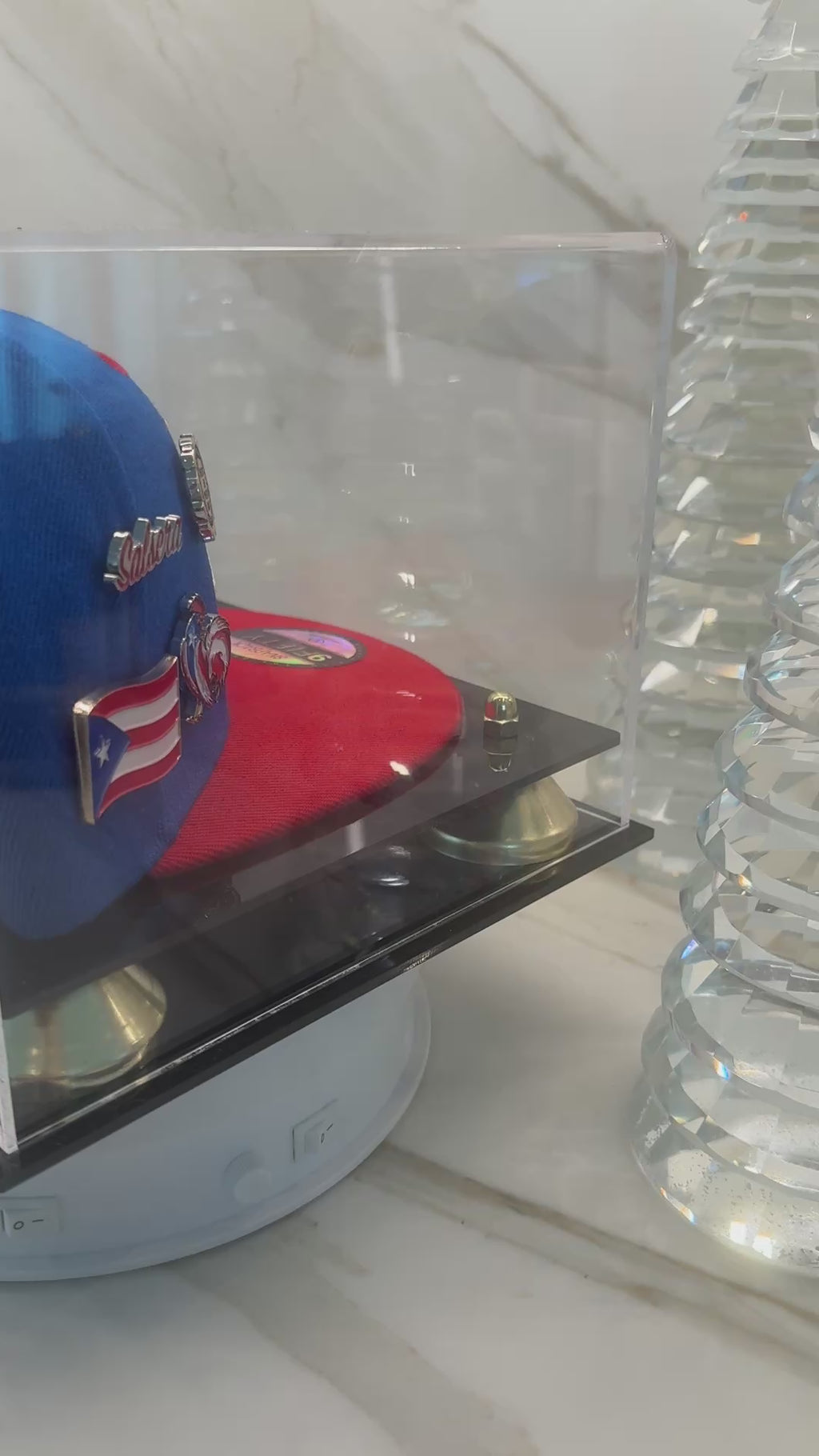 Puerto Rico Flag Snapback Hat – 5D Embroidery Blue Red Flat Brim Cap with Pin Set | Tainowears®