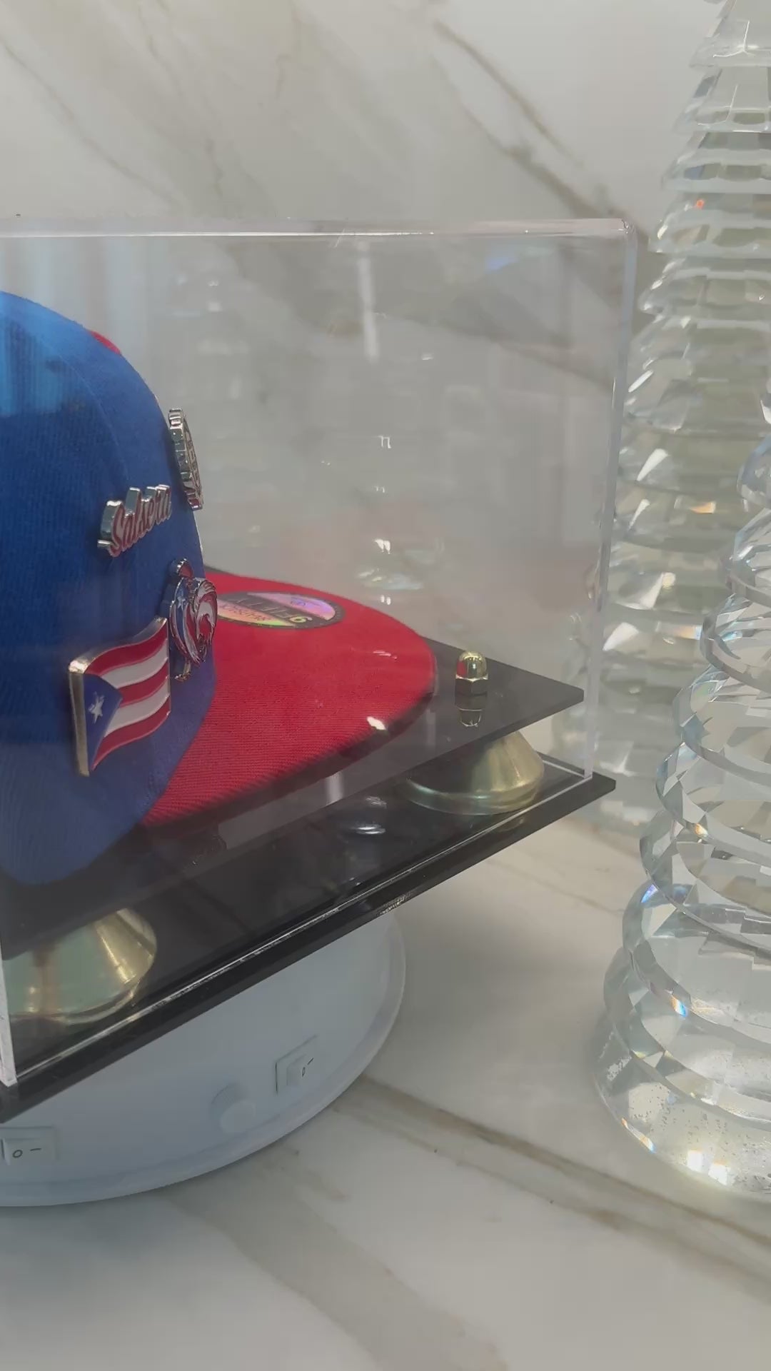 Puerto Rico Flag Snapback Hat – 5D Embroidery Blue Red Flat Brim Cap with Pin Set | Tainowears®