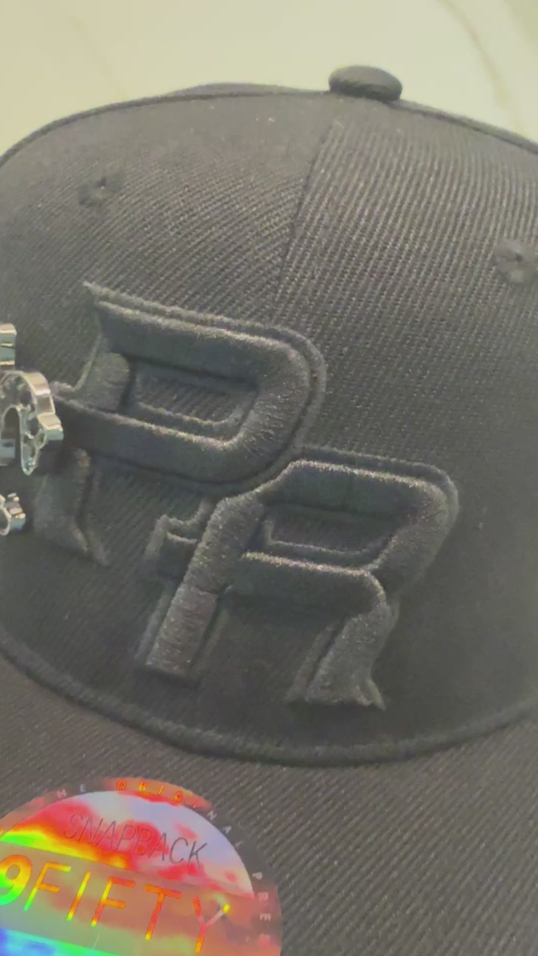 Black Coqui  Diamond Snapback  – Metal Stone Enamel Pin