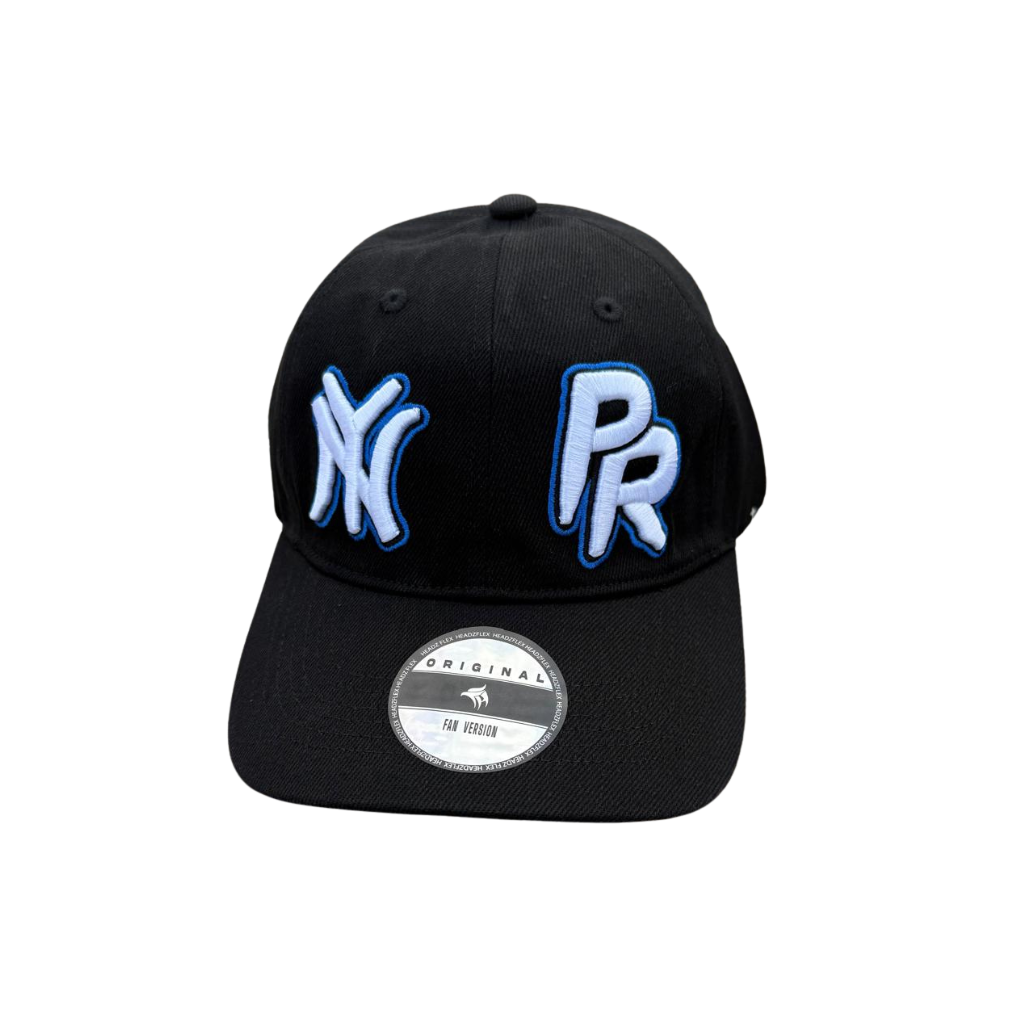 NY PR Snapback Hat – Black Cap with Embroidered Front Logo | Tainowears®
