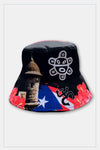 Puerto Rico Bucket Hats Black Red Blue - Tainowears NYC