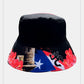 Puerto Rico Bucket Hats Black Red Blue - Tainowears NYC