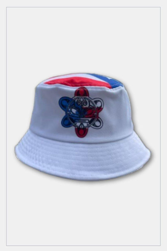 Puerto Rico Bucket Hats White - Tainowears NYC