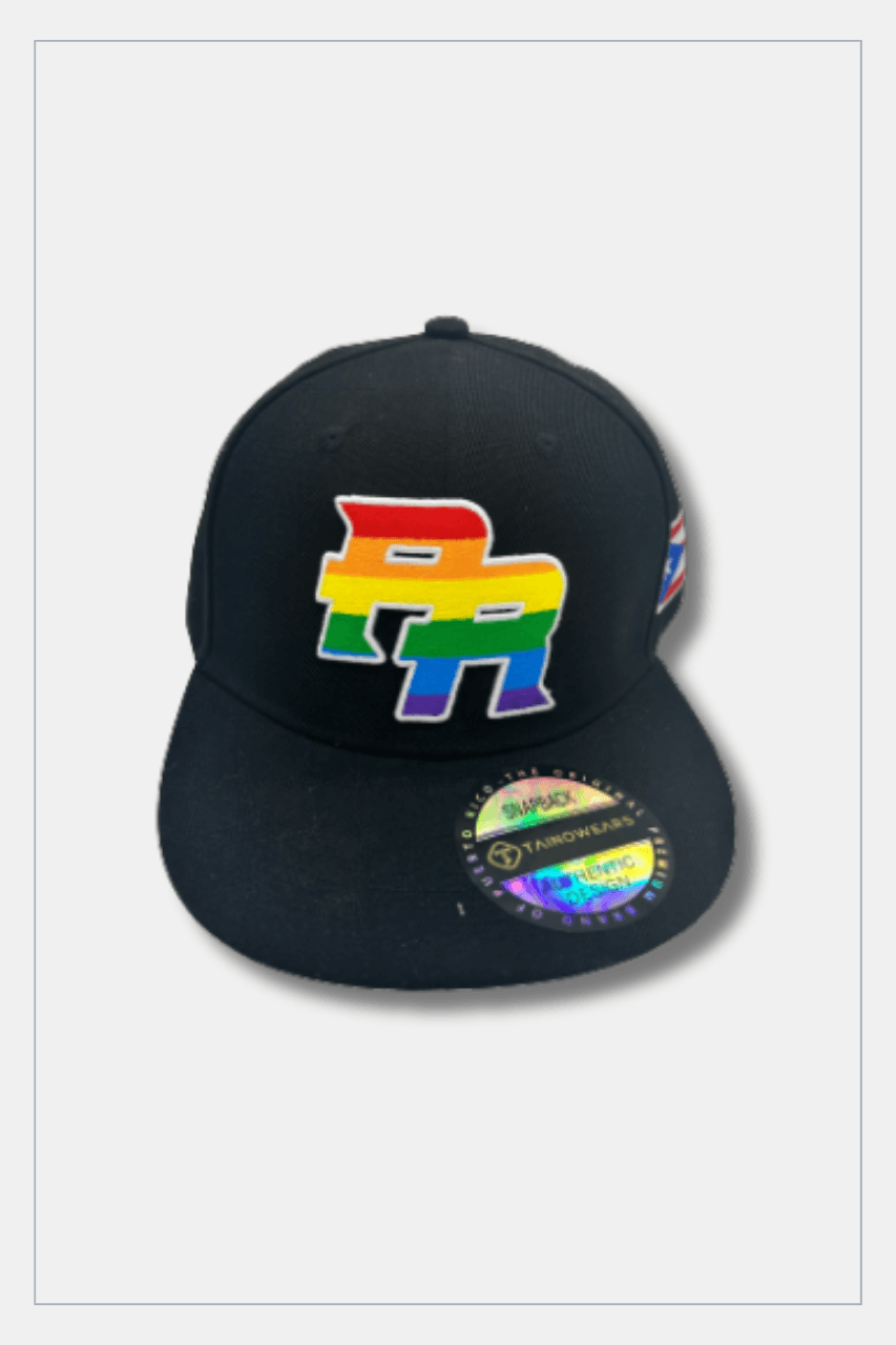 Puerto Rico Caps Exclusive Design Black PR Flag - Tainowears NYC