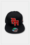 Puerto Rico Caps Exclusive Design Black PR Red - Tainowears NYC