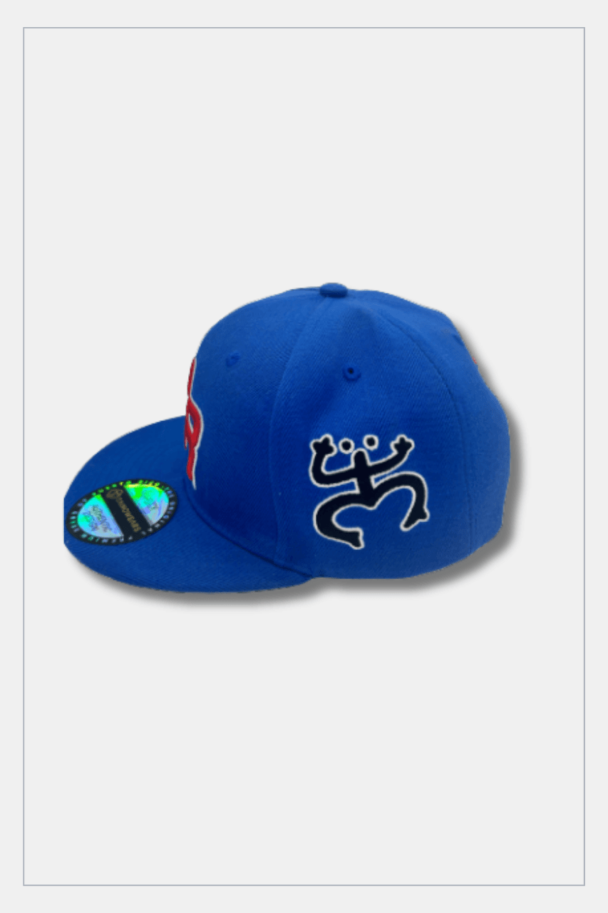 Puerto Rico Caps Exclusive Design BLUE PR Red Flag - Tainowears NYC