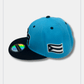 Puerto Rico Caps Exclusive Design SKY BLUE PR Black Flag - Tainowears NYC