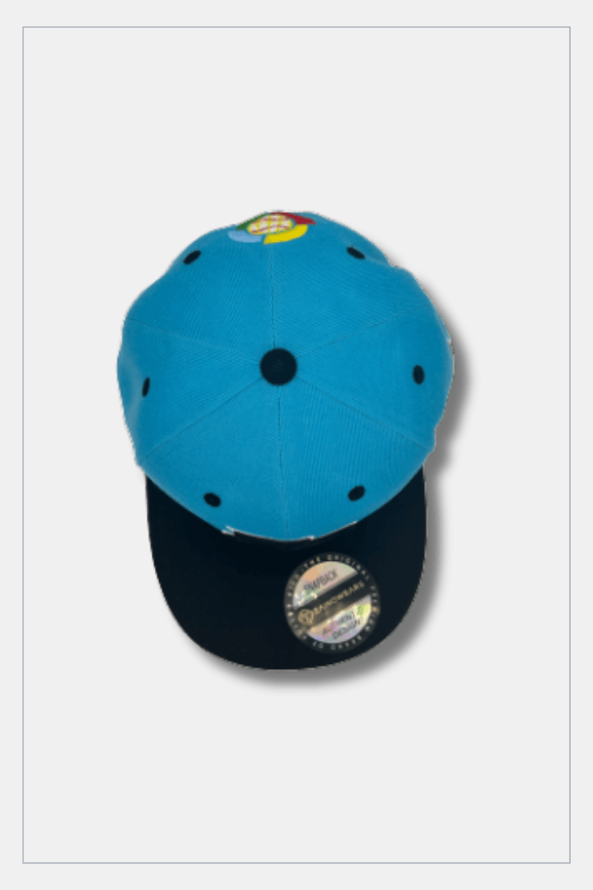 Puerto Rico Caps Exclusive Design SKY BLUE PR Black Flag - Tainowears NYC