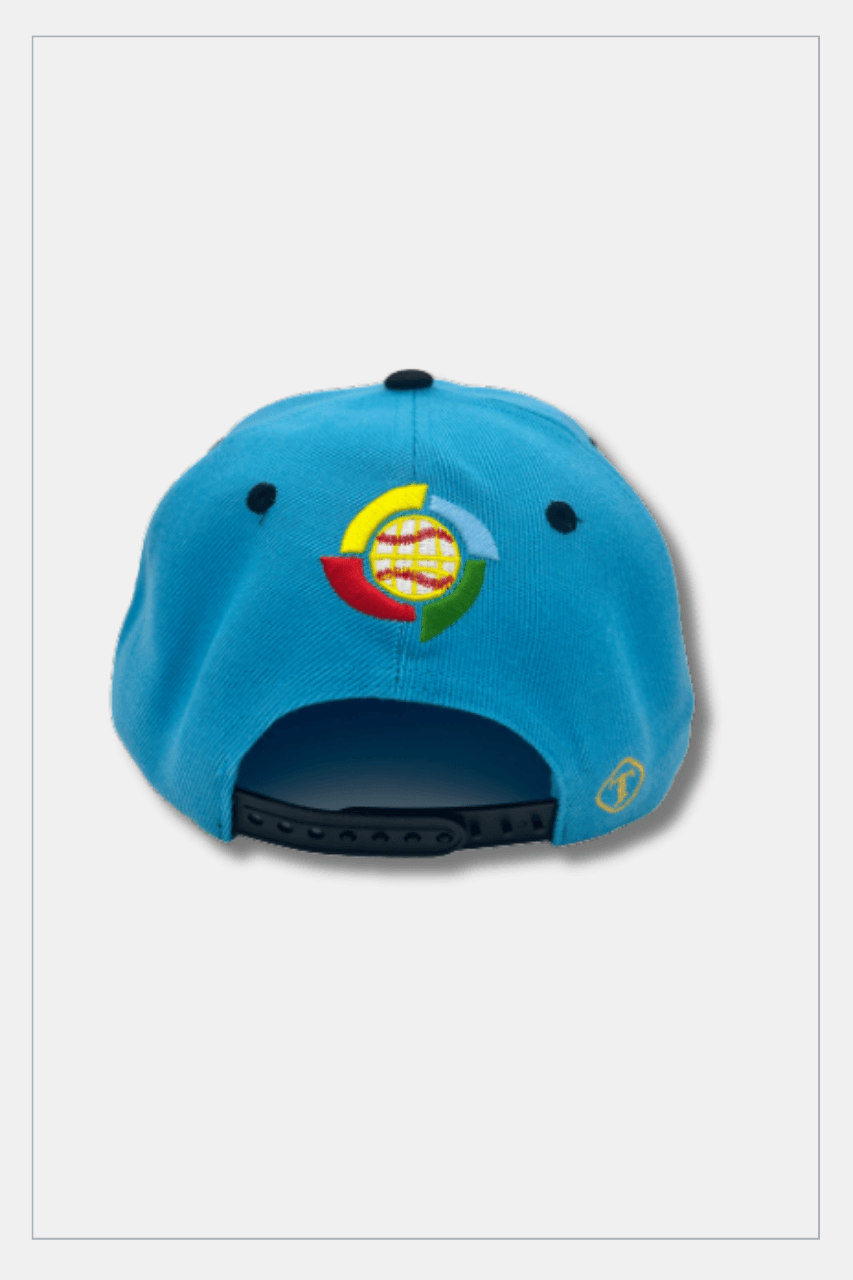 Puerto Rico Caps Exclusive Design SKY BLUE PR Black Flag - Tainowears NYC