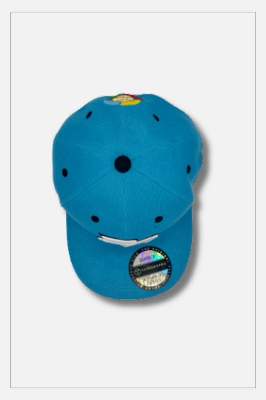 Puerto Rico Caps - Sky Blue PR White Exclusive Design - Tainowears NYC