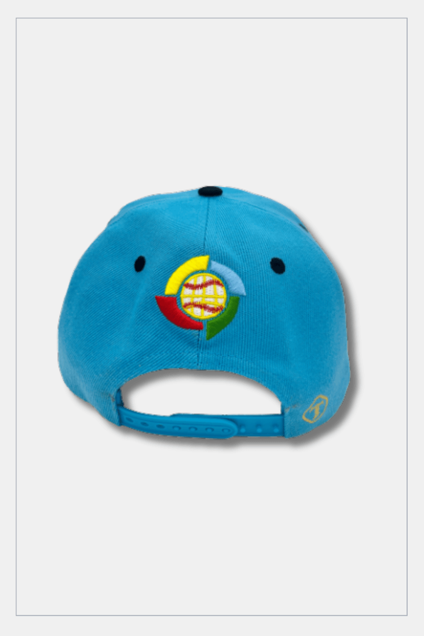 Puerto Rico Caps - Sky Blue PR White Exclusive Design - Tainowears NYC