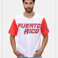 Puerto Rico Classic Jersey White Red  Red