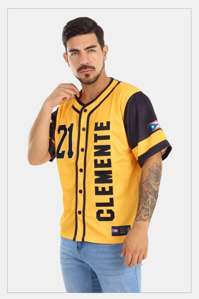 Puerto Rico Clemente Pirates' Jersey 21 Yellow - Tainowears NYC