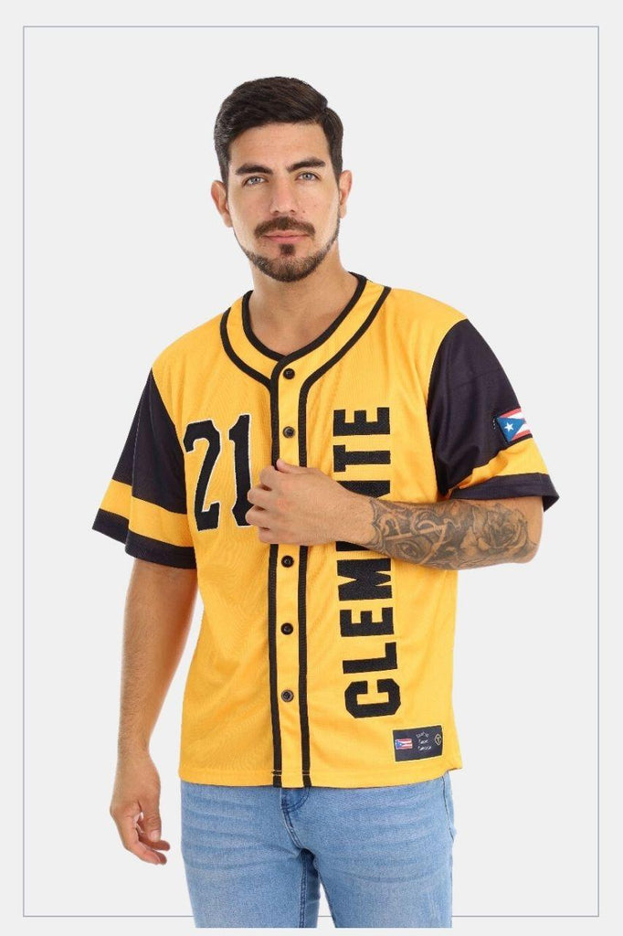 Puerto Rico Clemente Pirates' Jersey 21 Yellow - Tainowears NYC