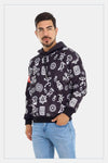 Puerto Rico Hoodie Taino Symbols (Sweatshirt) - Tainowears NYC