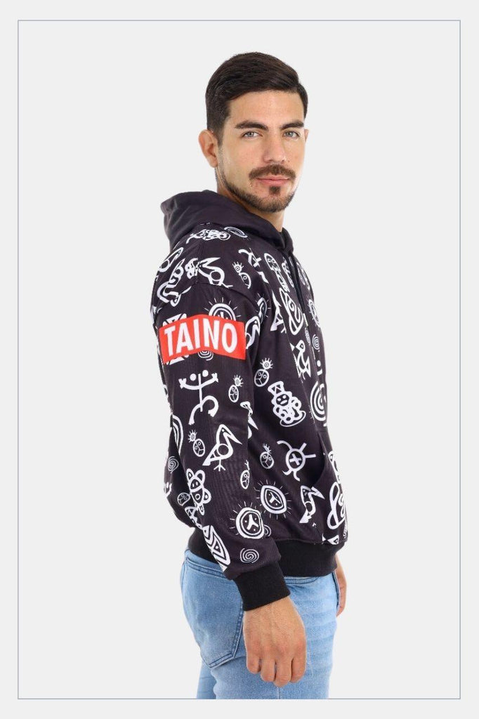 Puerto Rico Hoodie Taino Symbols (Sweatshirt) - Tainowears NYC