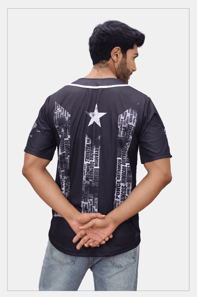 Puerto Rico Jersey Black - Tainowears NYC