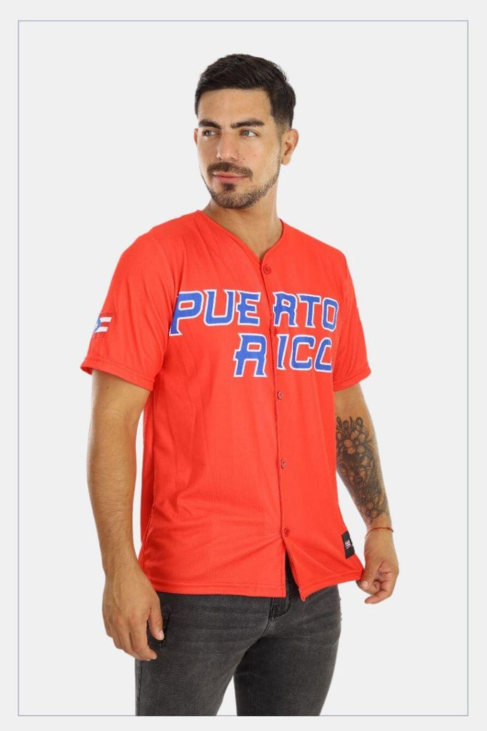 Puerto Rico Jersey Boricua 21 Red - Tainowears NYC