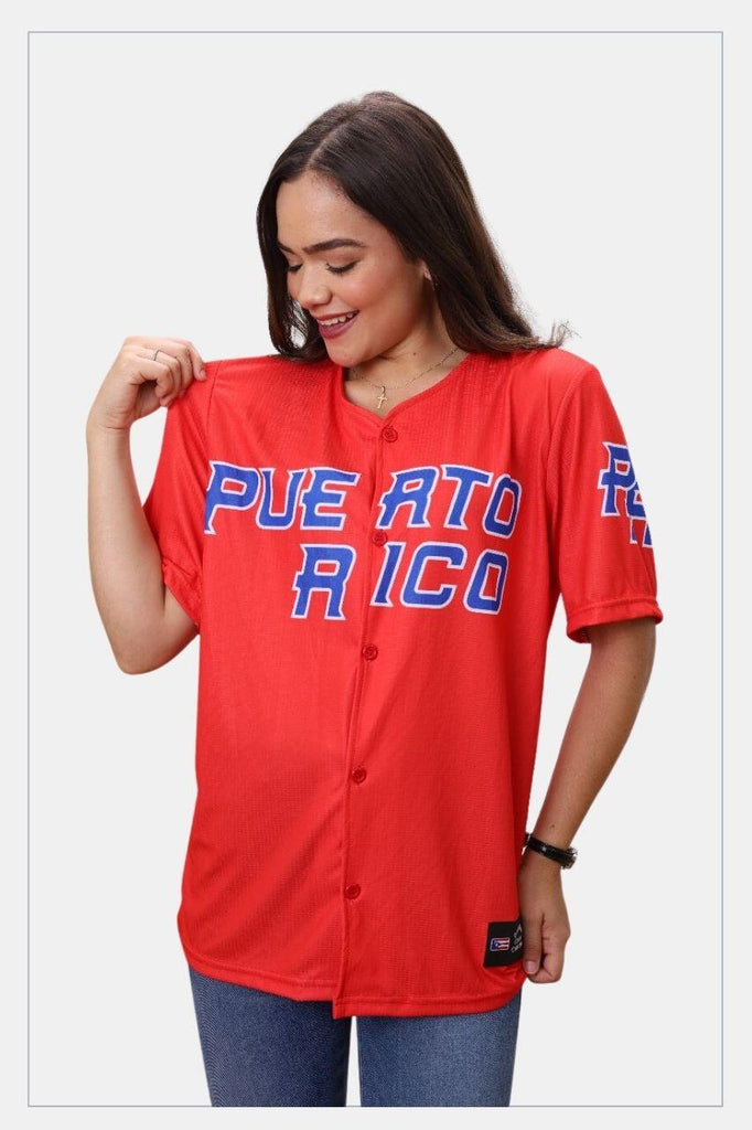 Puerto Rico Jersey Boricua 21 Red - Tainowears NYC