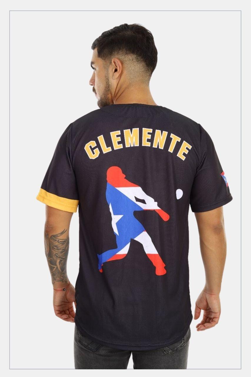 Puerto Rico Jersey PR Clemente Black - Tainowears NYC